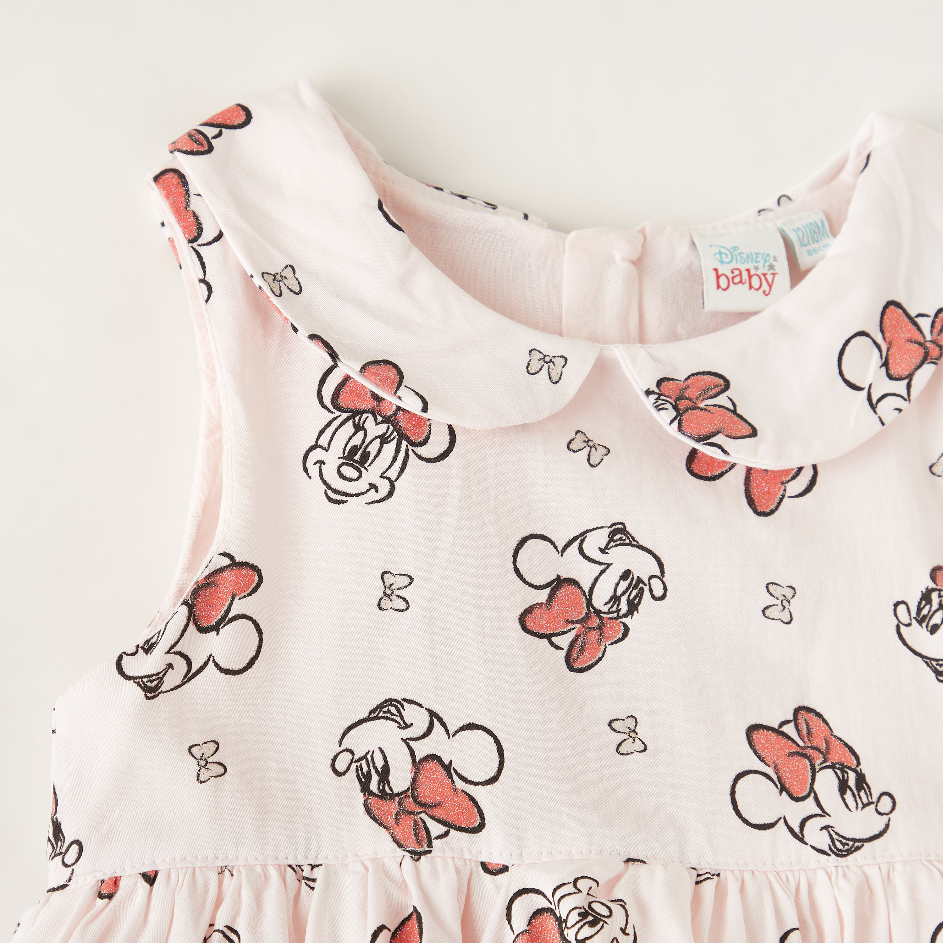 فستان دون أكمام بطبعات ميني ماوس وياقة بيتر بان من ديزني-baby-girls-clothing-dressesandjumpsuits-image-2