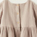 Giggles Textured Dress with Long Sleeves and Pockets-Dresses%2C Gowns and Frocks-thumbnail-2