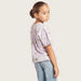Juniors All-Over Printed Round Neck T-shirt with Short Sleeves-T Shirts-thumbnail-3