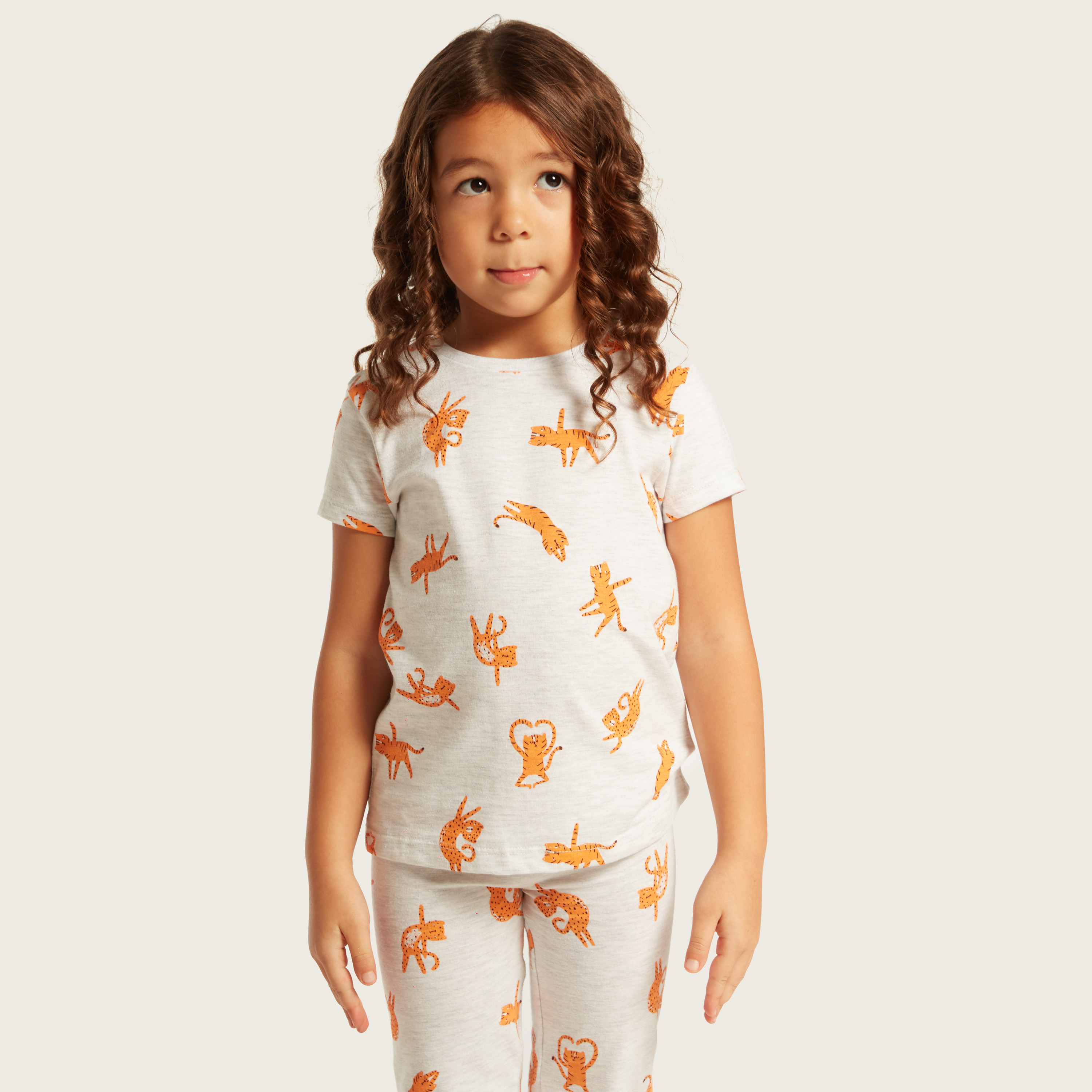 Juniors All-Over Printed T-shirt with Short Sleeves-girls-clothing-schoolwear-tshirts-image-3