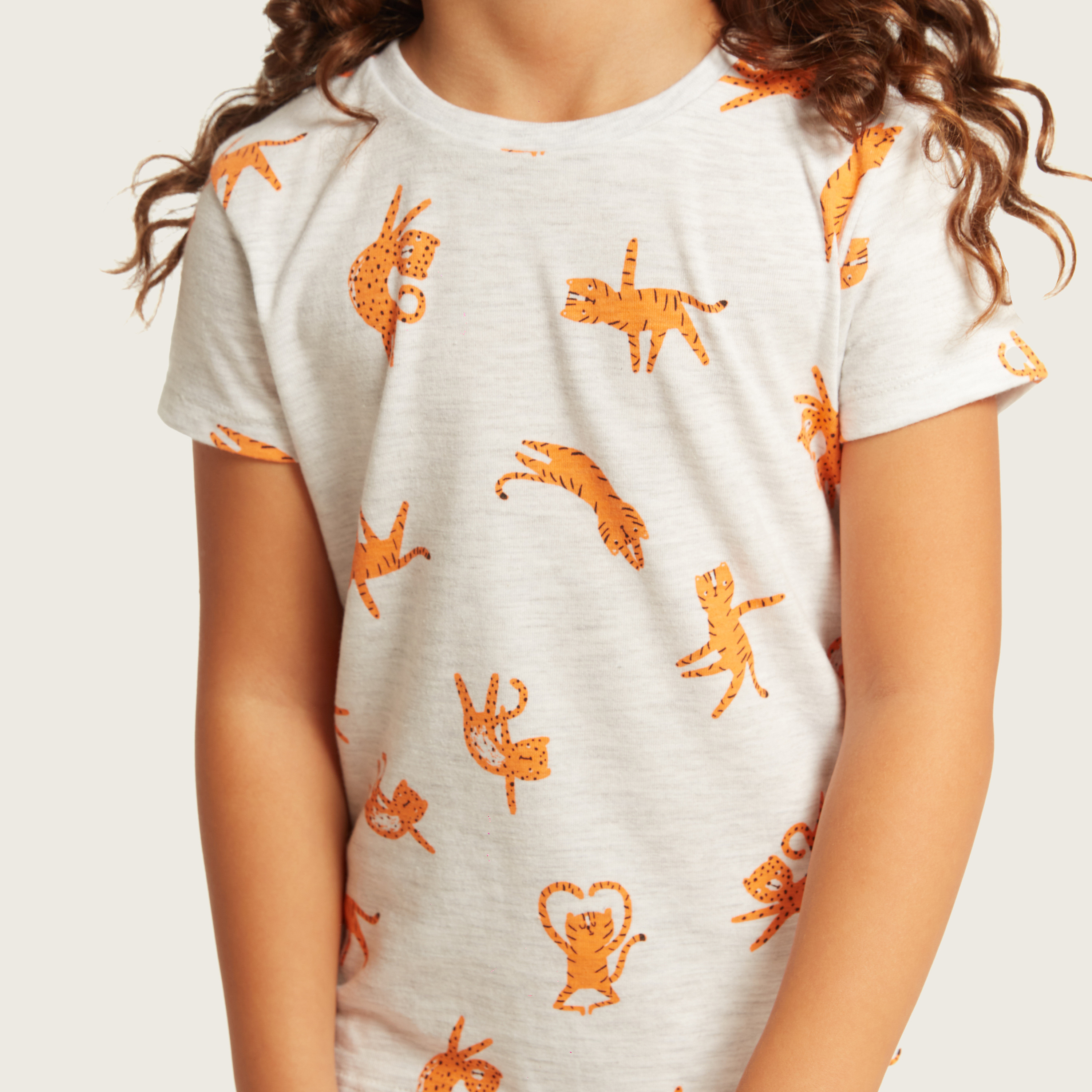 Juniors All-Over Printed T-shirt with Short Sleeves-girls-clothing-schoolwear-tshirts-image-4
