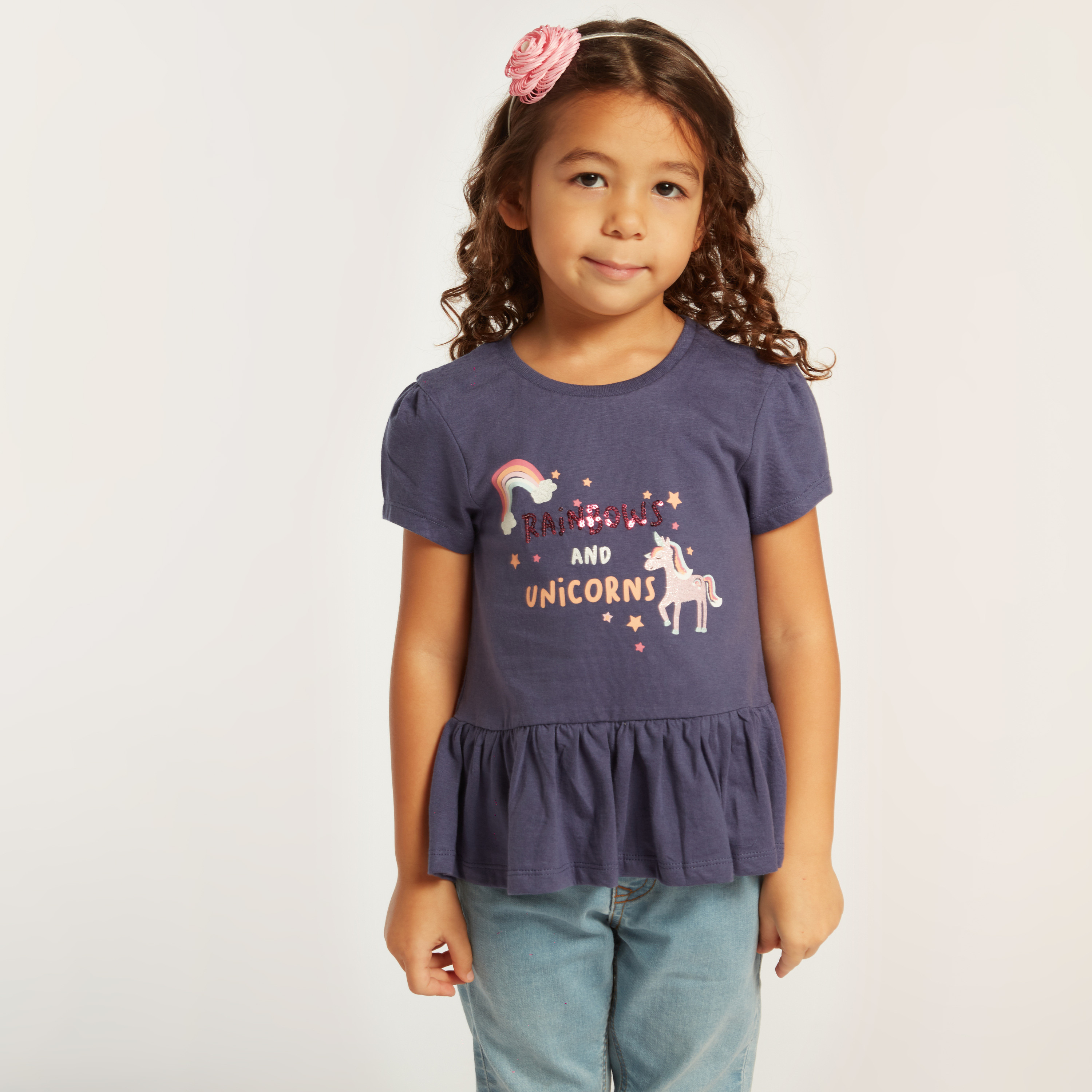 Juniors Printed T-shirt with Short Sleeves - Set of 2-girls-clothing-multipacks-image-6