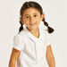 Juniors Polka Dot Polo T-shirt with Short Sleeves-T Shirts-thumbnail-2