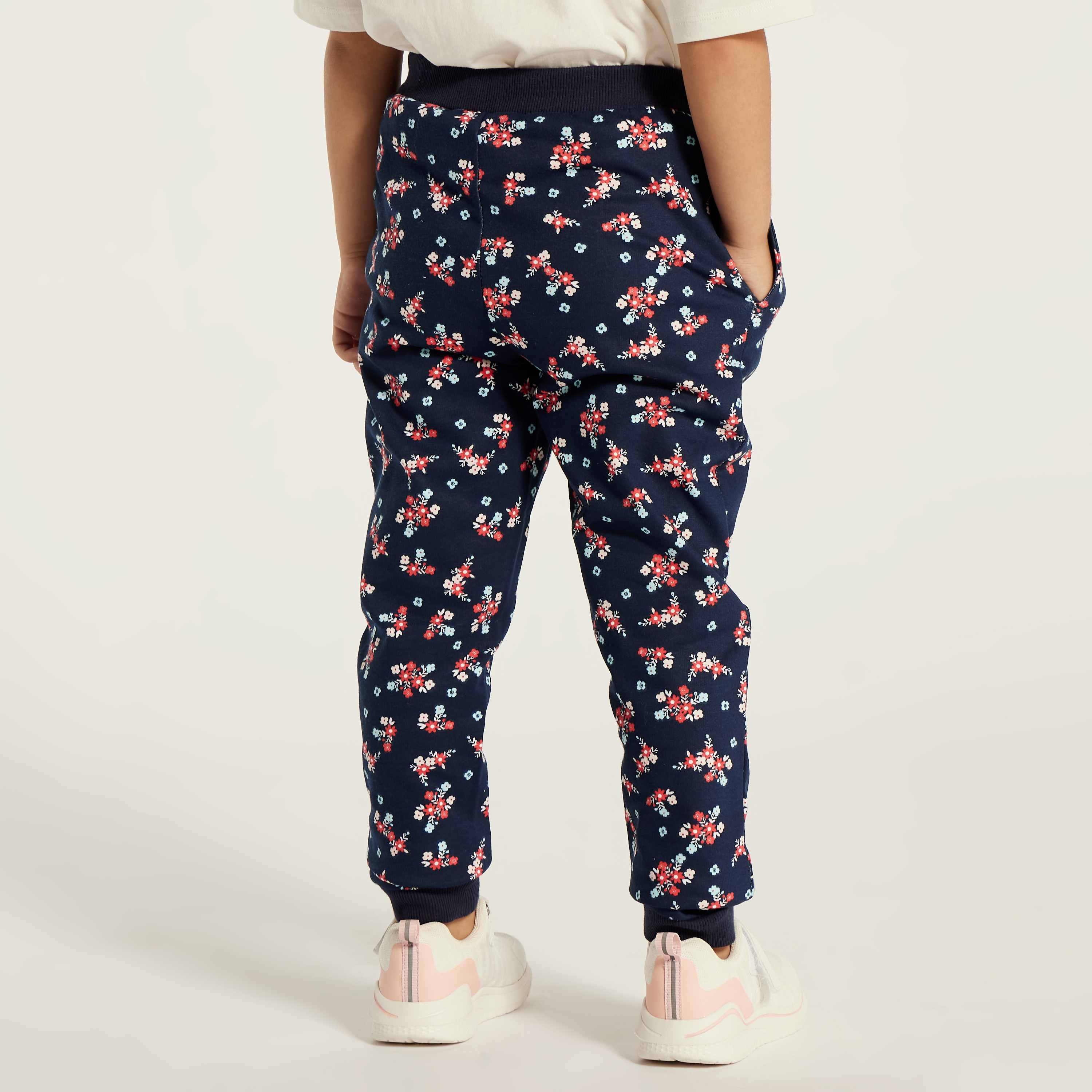 Juniors Printed Joggers with Drawstring Closure - Set of 3-baby-girls-clothing-bottoms-joggersandtrackpants-image-5