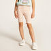 Juniors Striped Mid-Rise Shorts with Elasticated Waistband-Shorts-thumbnail-1