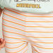 Juniors Striped Mid-Rise Shorts with Elasticated Waistband-Shorts-thumbnail-2