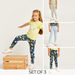 Juniors Assorted Leggings with Elasticated Waistband - Set of 3-Multipacks-thumbnail-0