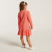 Juniors Embroidered A-Line Dress with Long Sleeves and Polo Neck-Dresses%2C Gowns and Frocks-thumbnail-3
