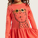 Juniors Printed Drop Waist Dress with Long Sleeves-Dresses%2C Gowns and Frocks-thumbnail-2