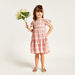 Juniors Checked Dress with Short Sleeves-Dresses%2C Gowns and Frocks-thumbnail-0