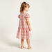 Juniors Checked Dress with Short Sleeves-Dresses%2C Gowns and Frocks-thumbnail-3