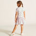 Juniors All Over Printed Dress with Round Neck and Short Sleeves-Dresses%2C Gowns and Frocks-thumbnail-3