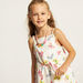 Juniors Butterfly Print Sleeveless Dress with Waist Tie-Up Belt-Dresses%2C Gowns and Frocks-thumbnail-1