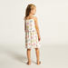 Juniors Butterfly Print Sleeveless Dress with Waist Tie-Up Belt-Dresses%2C Gowns and Frocks-thumbnail-3