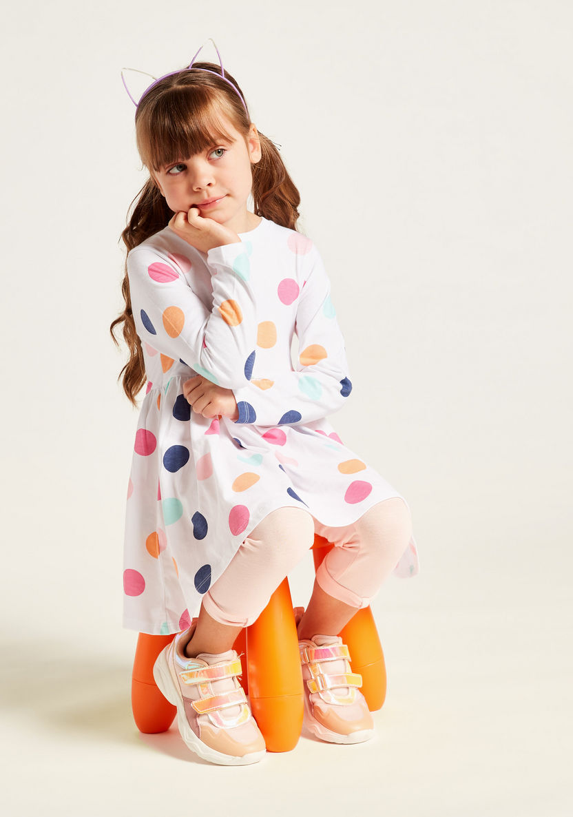 Juniors All-Over Printed Dress and Leggings Set-Clothes Sets-image-0