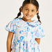 Juniors Printed Dress with Peter Pan Collar and Button Closure-Dresses%2C Gowns and Frocks-thumbnail-2