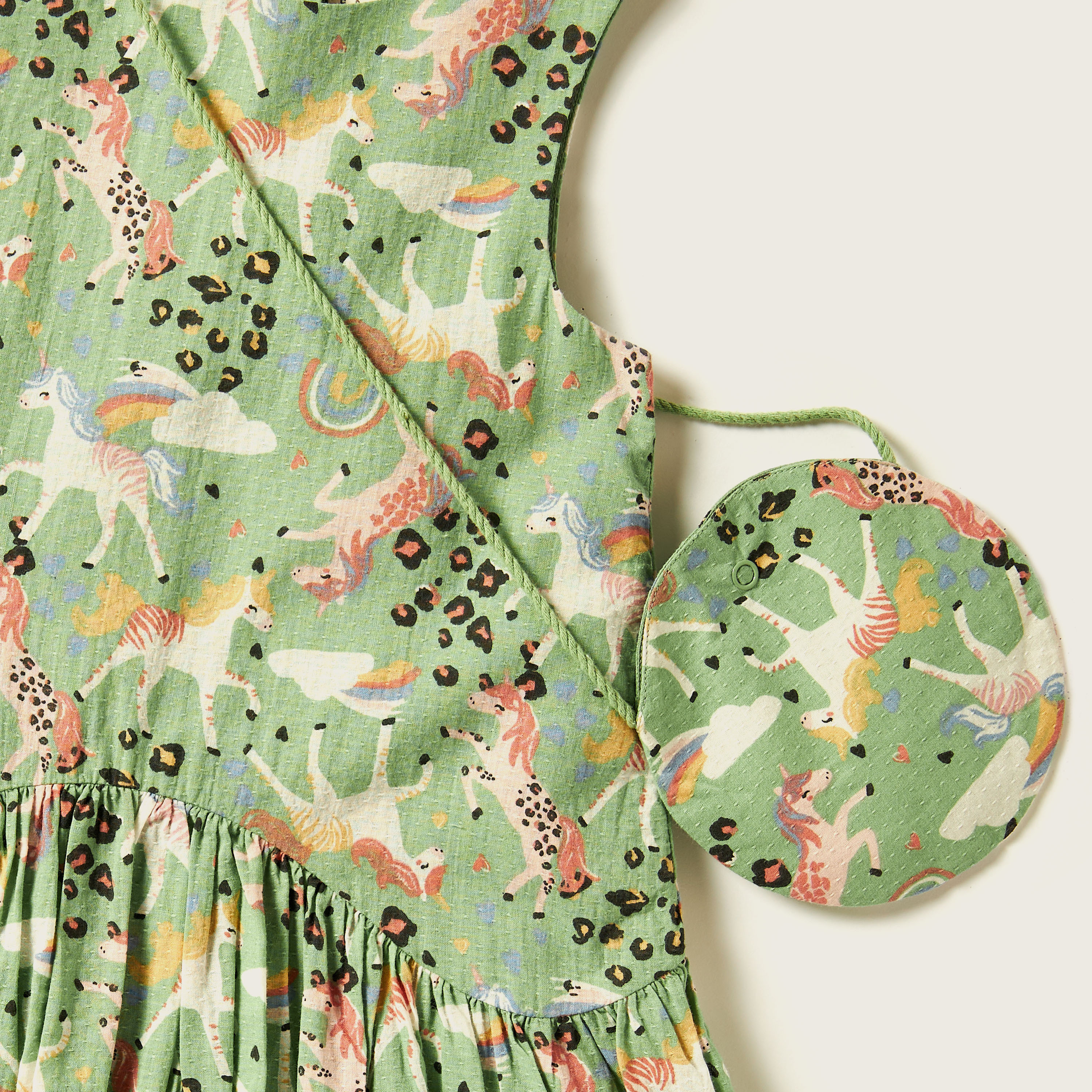 Juniors Printed Sleeveless Dress and Crossbody Bag Set-girls-clothing-dressesandjumpsuits-image-2