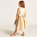 Juniors Textured Sleeveless Dress with Bow Accent and High Low Hem-Dresses%2C Gowns and Frocks-thumbnail-3