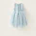 Juniors Butterfly Print Sleeveless Dress with Zip Closure and Mesh Detail-Dresses%2C Gowns and Frocks-thumbnail-3