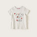 Sanrio Printed T-shirt with Round Neck and Short Sleeves-T Shirts-thumbnail-0