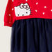 Sanrio Hello Kitty Print Knit Dress with Long Sleeves-Dresses%2C Gowns and Frocks-thumbnail-2