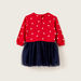 Sanrio Hello Kitty Print Knit Dress with Long Sleeves-Dresses%2C Gowns and Frocks-thumbnail-3