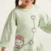 Sanrio Hello Kitty Drop Waist Dress with Round Neck and Long Sleeves-Dresses%2C Gowns and Frocks-thumbnail-2