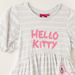 Sanrio Hello Kitty Print Tiered Dress with Short Sleeves-Dresses%2C Gowns and Frocks-thumbnail-1