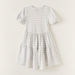 Sanrio Hello Kitty Print Tiered Dress with Short Sleeves-Dresses%2C Gowns and Frocks-thumbnail-3