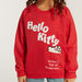Sanrio Hello Kitty Print Sweatshirt with Long Sleeves and Pocket-Sweatshirts-thumbnail-2
