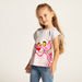 Pink Panther Print T-shirt with Extended Sleeves and Round Neck-T Shirts-thumbnail-1