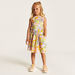 All Over Tweety Print Sleeveless Dress with Pockets-Dresses%2C Gowns and Frocks-thumbnail-1