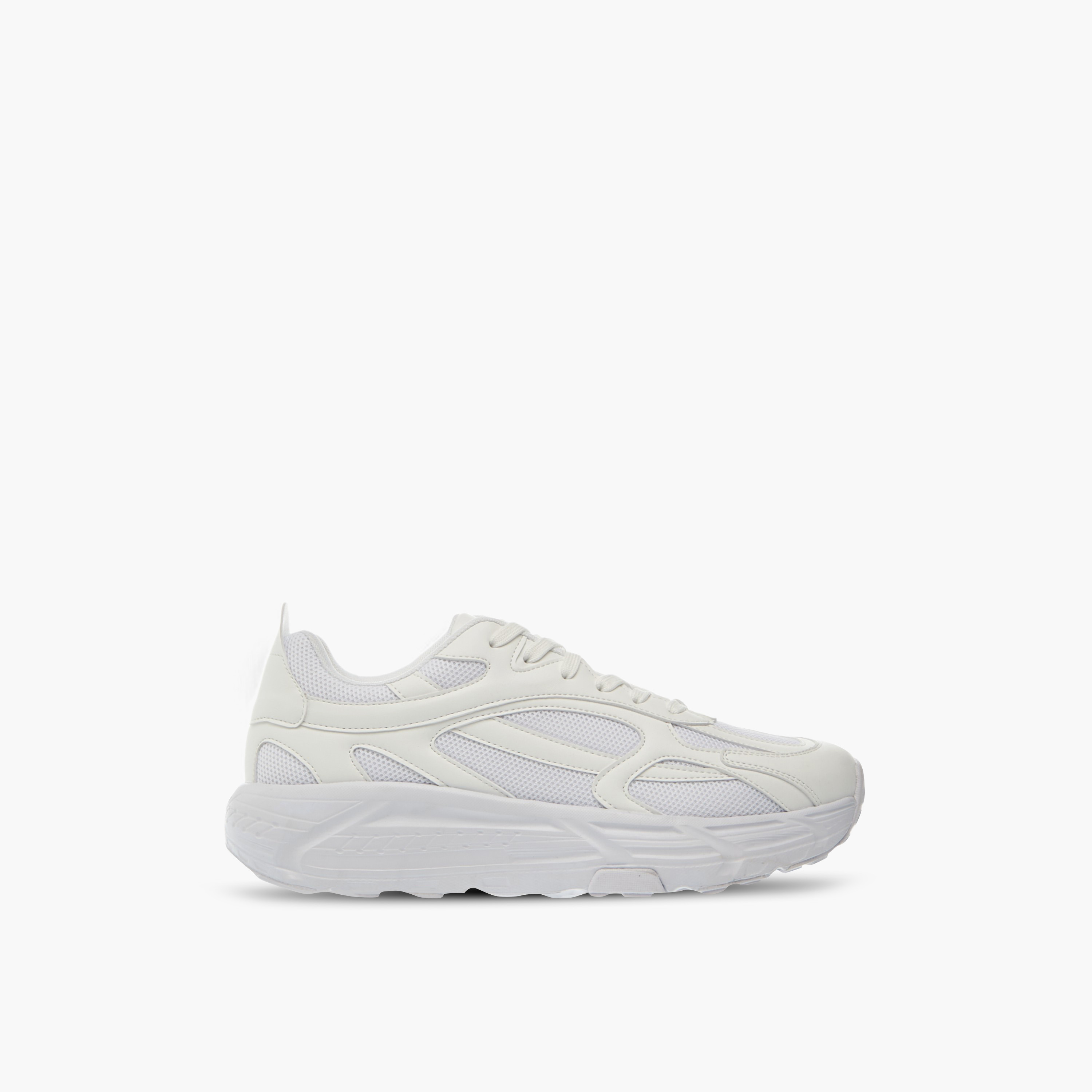 LBL by Shoexpress Panelled Sneakers with Lace-Up Closure-men-shoes-sneakers-image-3