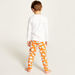 Juniors Printed Crew Neck T-shirt and Pyjama - Set of 2-Nightwear-thumbnail-4