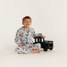 Juniors Car Print Shirt and Full Length Printed Pyjama Set-Nightwear-thumbnail-0