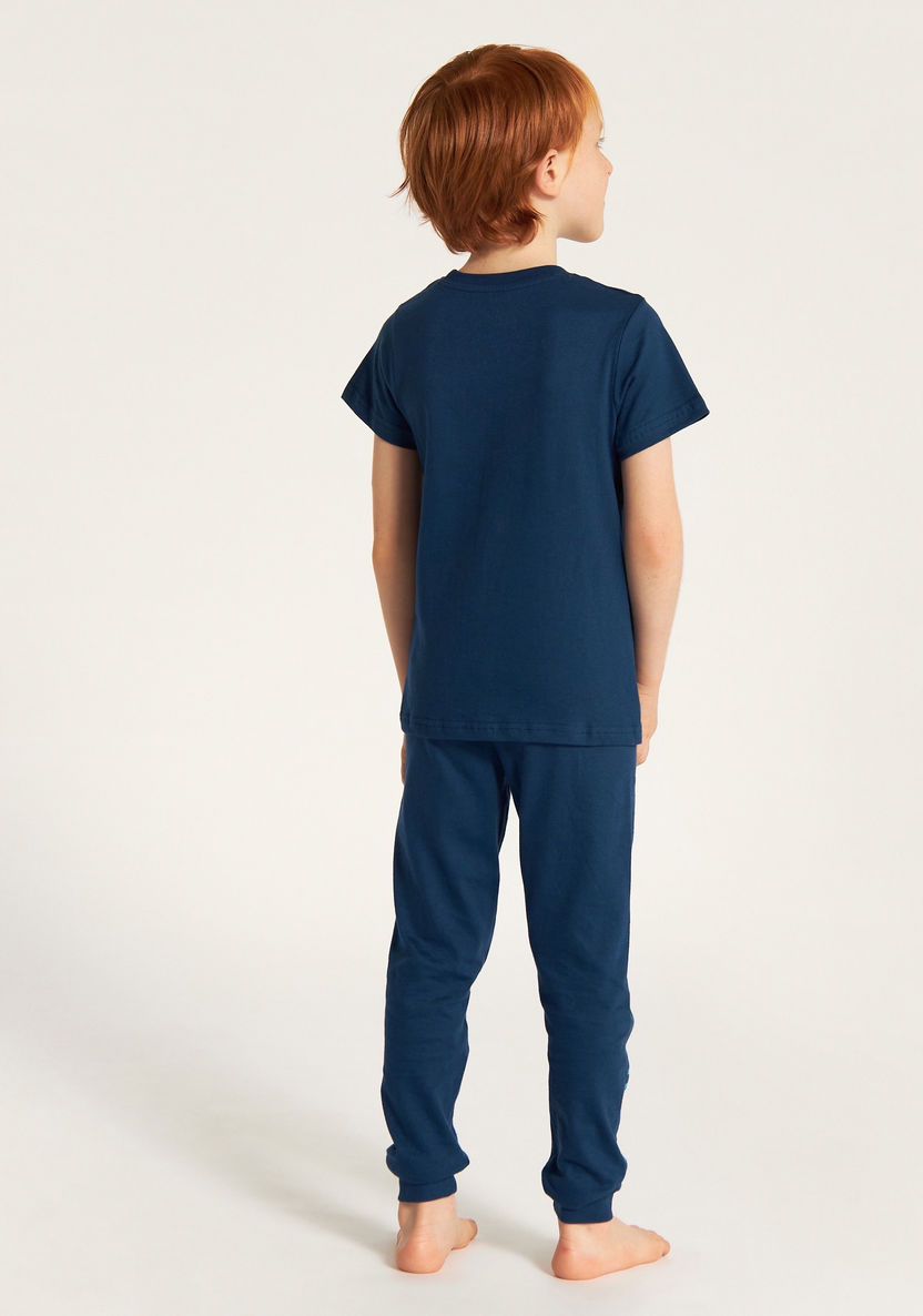 Juniors Printed Short Sleeve T-shirt and Pyjamas - Set of 2-Pyjama Sets-image-3