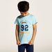 Juniors Printed Crew Neck T-shirt and Full Length Pyjama Set-Nightwear-thumbnail-2