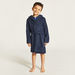 Juniors Textured Bathrobe with Hood and Pockets-Towels and Flannels-thumbnail-1