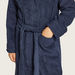 Juniors Textured Bathrobe with Hood and Pockets-Towels and Flannels-thumbnail-2