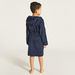 Juniors Textured Bathrobe with Hood and Pockets-Towels and Flannels-thumbnail-3