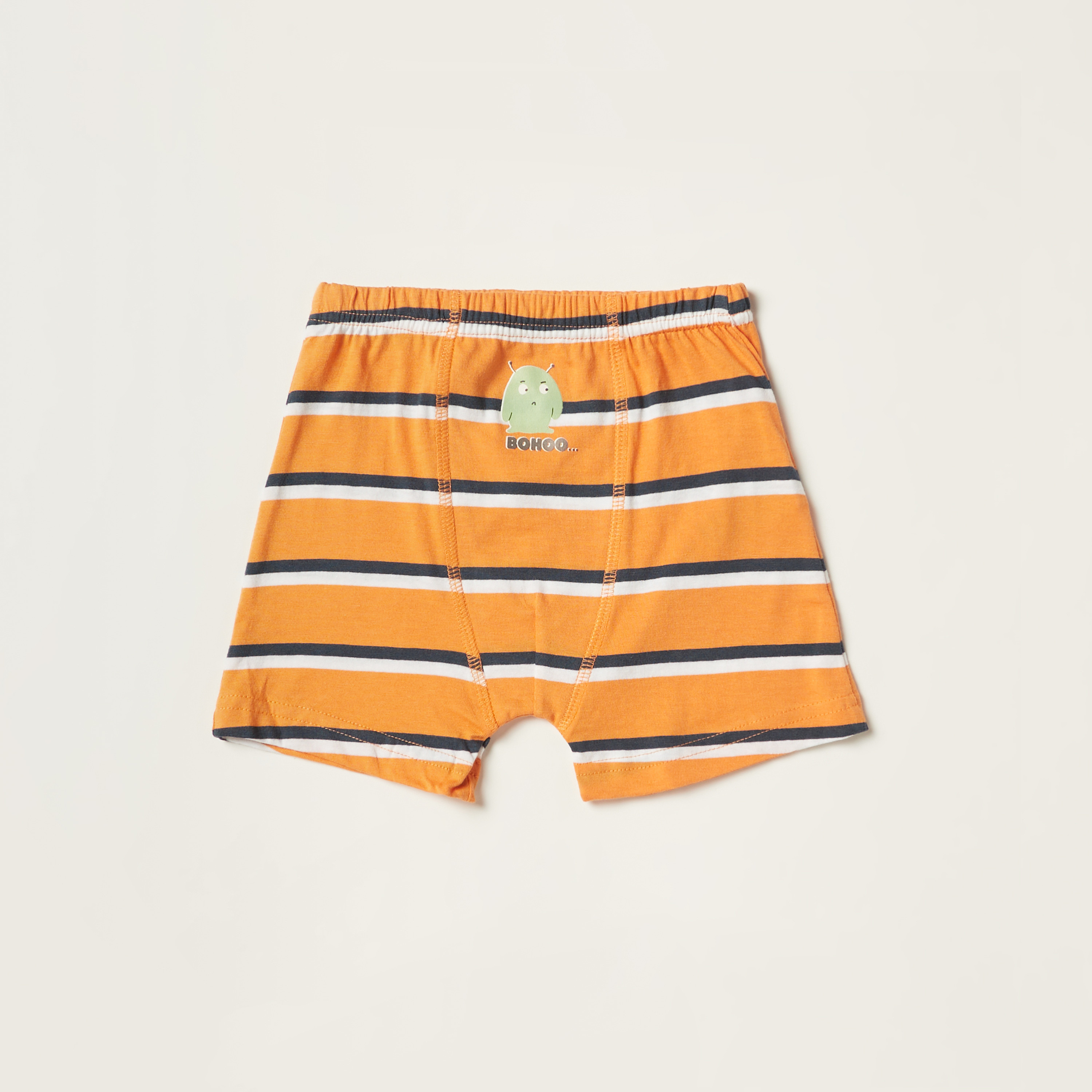 Juniors Printed Boxers with Elasticated Waistband - Set of 5-boys-clothing-innerwear-boxersandbriefs-image-2