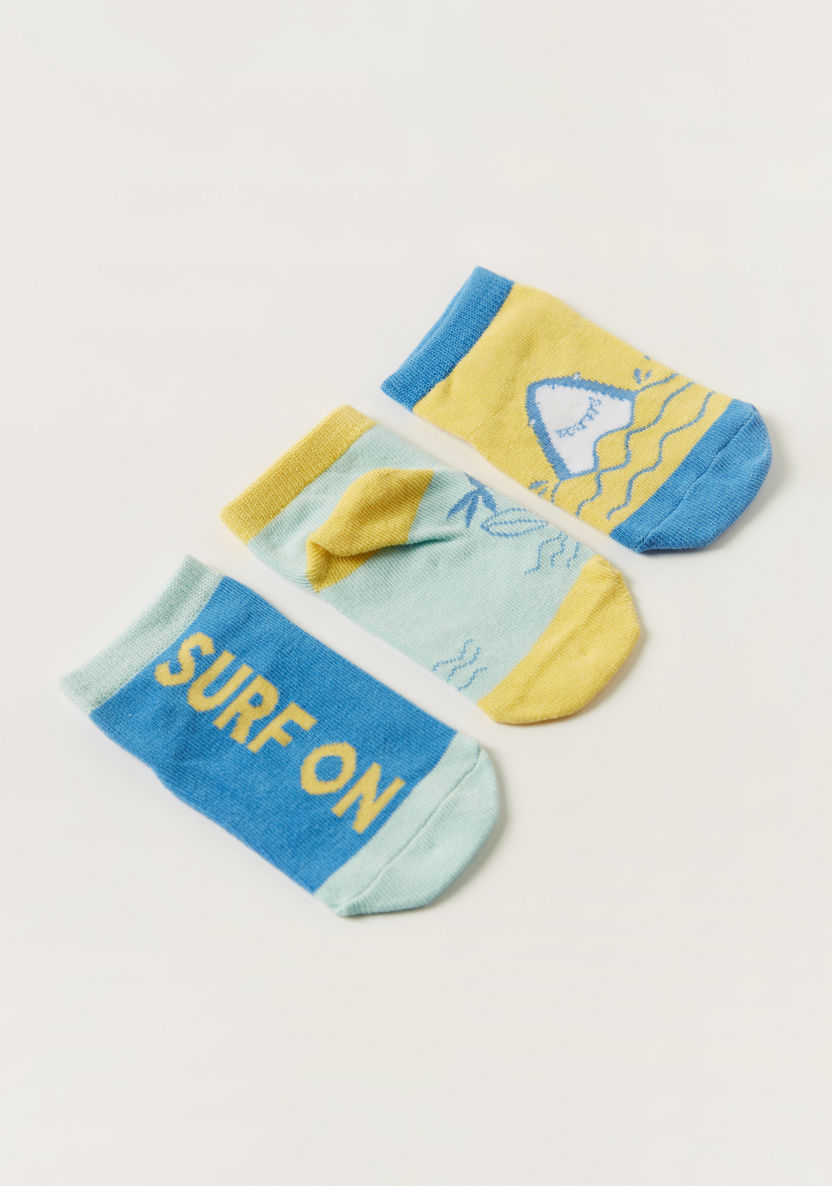 Juniors Printed Socks - Set of 3-Socks-image-3