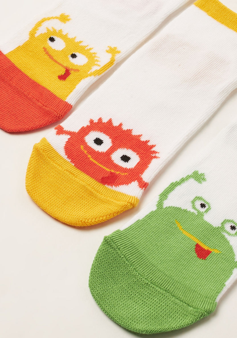 Juniors Animal Print Socks - Set of 3-Socks-image-2