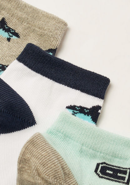 Juniors Sea Print Socks - Set of 3-Socks-image-2