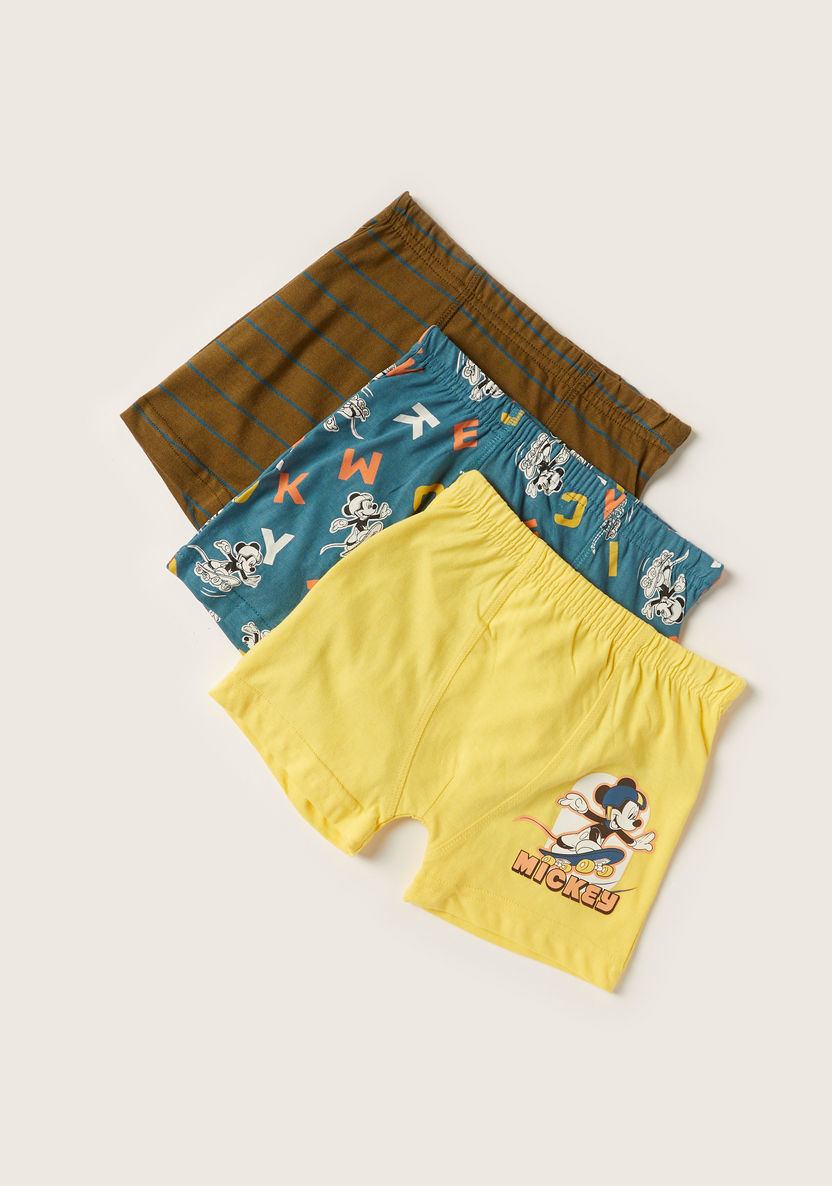 Disney Mickey Mouse Print Boxer - Set of 3-Underwear and Socks-image-1