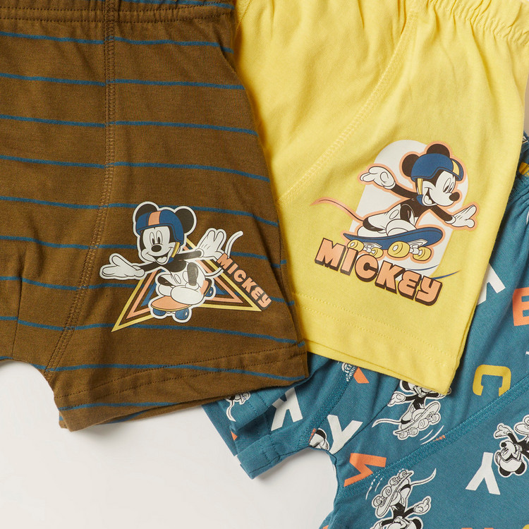 Disney Mickey Mouse Print Boxer - Set of 3