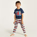 Spider-Man Print T-shirt and Pyjama Set-Clothes Sets-thumbnail-0