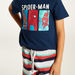 Spider-Man Print T-shirt and Pyjama Set-Clothes Sets-thumbnailMobile-3