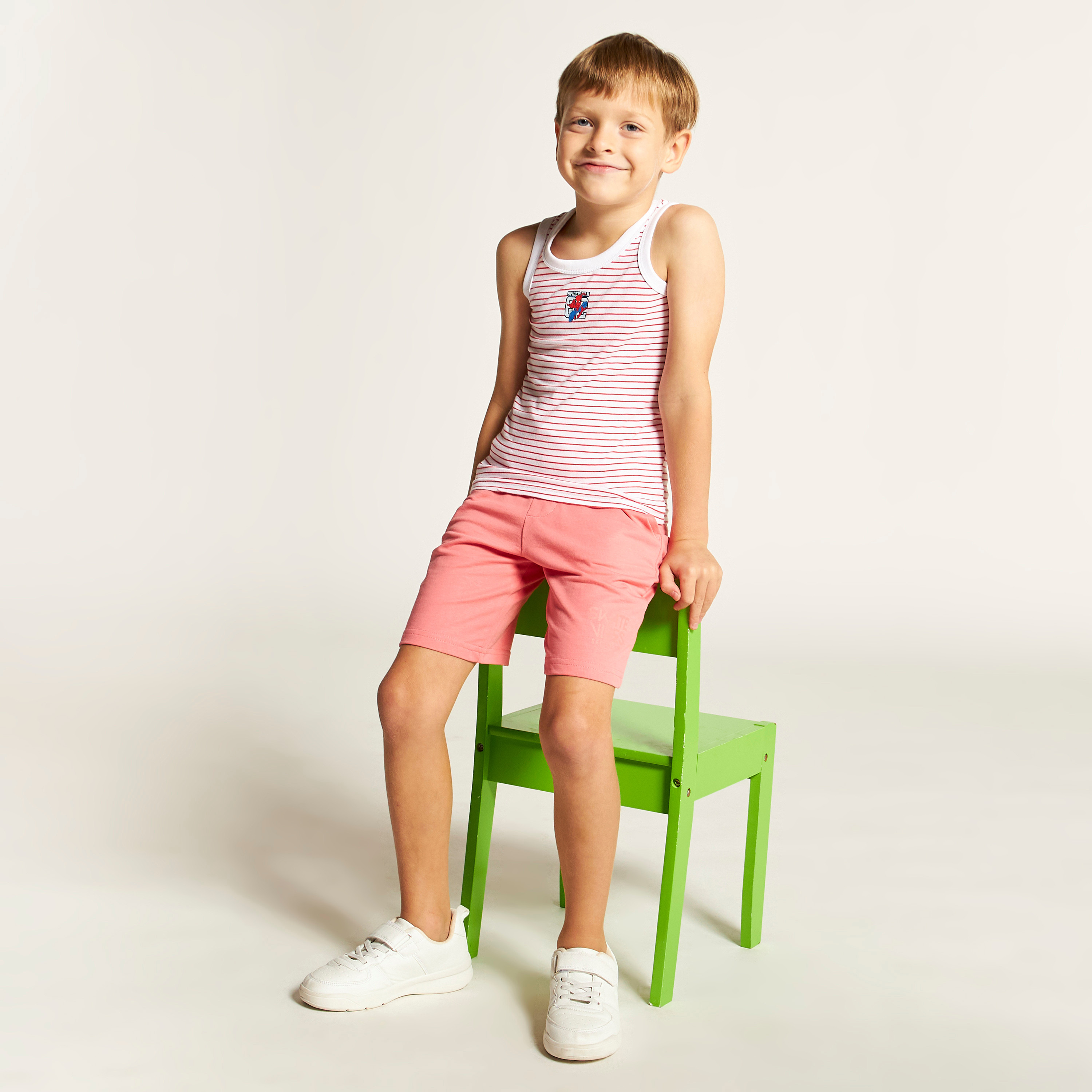 Spiderman Print 3-Piece Vest Set-boys-clothing-innerwear-vests-image-2