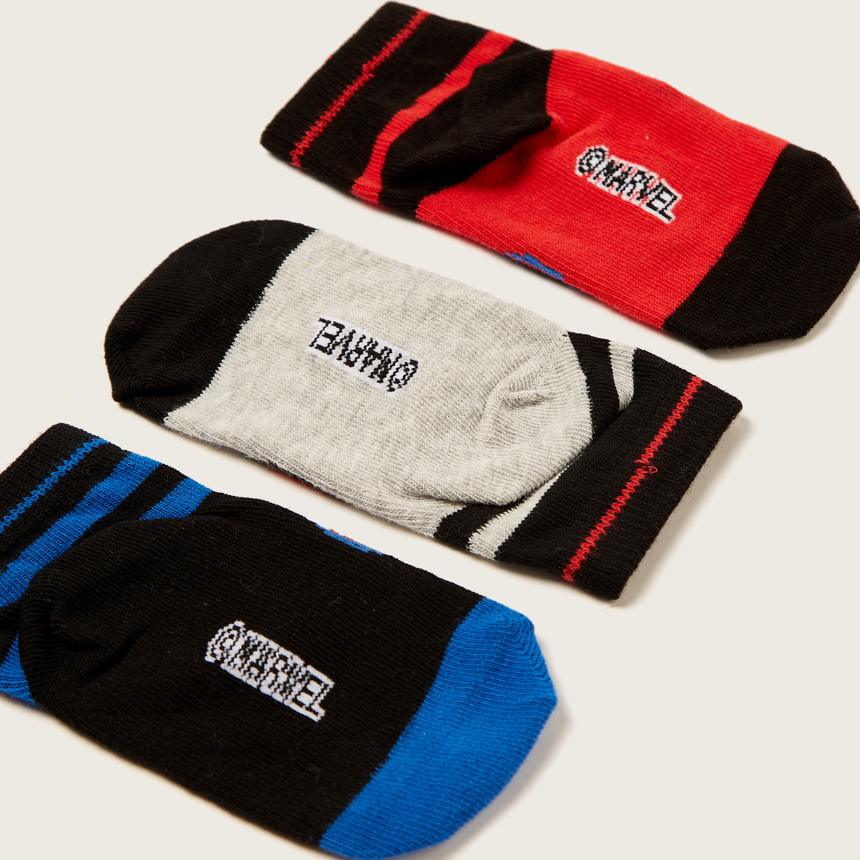 Spider-Man Textured Ankle Length Socks - Set of 3-boys-accessories-socks-image-4